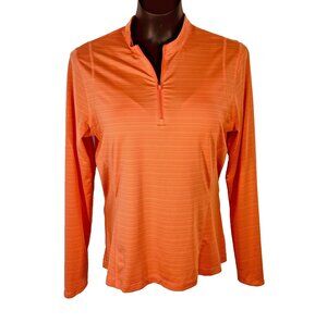 Calloway - Jersey Pullover Women's M Peach 1/2 Zip Long Sleeve